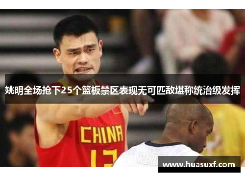 姚明全场抢下25个篮板禁区表现无可匹敌堪称统治级发挥